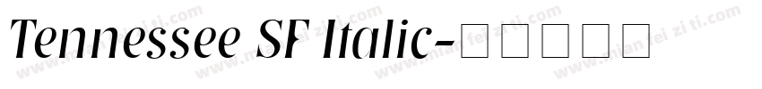 Tennessee SF Italic字体转换